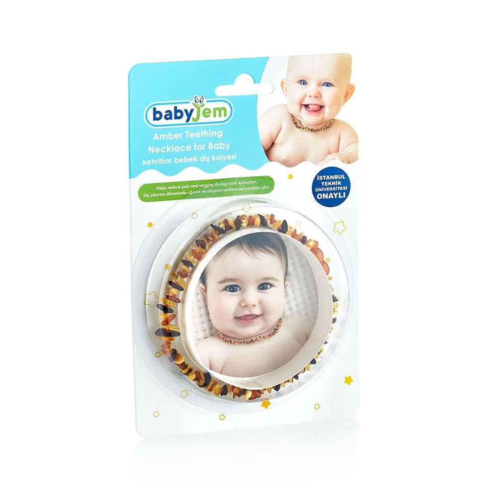 Babyjem 455 Kehribar Bebek Kolyesi Sarı